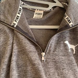 Comfy pink quarter zip